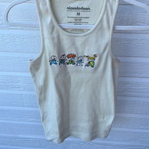 Nickelodeon yellow rugrat m tank top